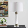 Plinth White Marble Table Lamp, by Uttermost, 15" width x 27.75" height x 15" depth thumbnail 4