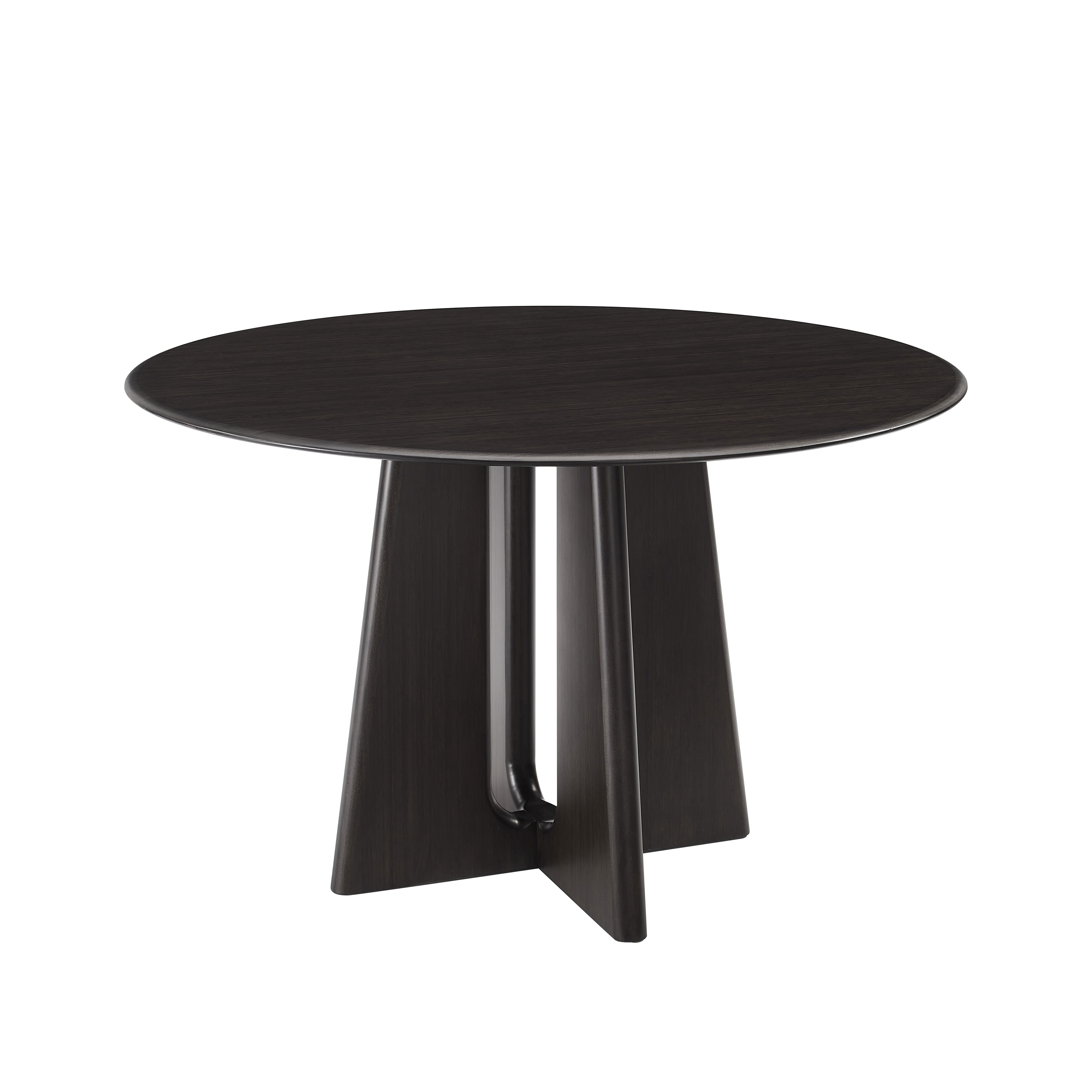 Luna 48â€ Round Table, Caviar, Dining Table by Greenington, 48" length x 48" width x 29.92" height View 1