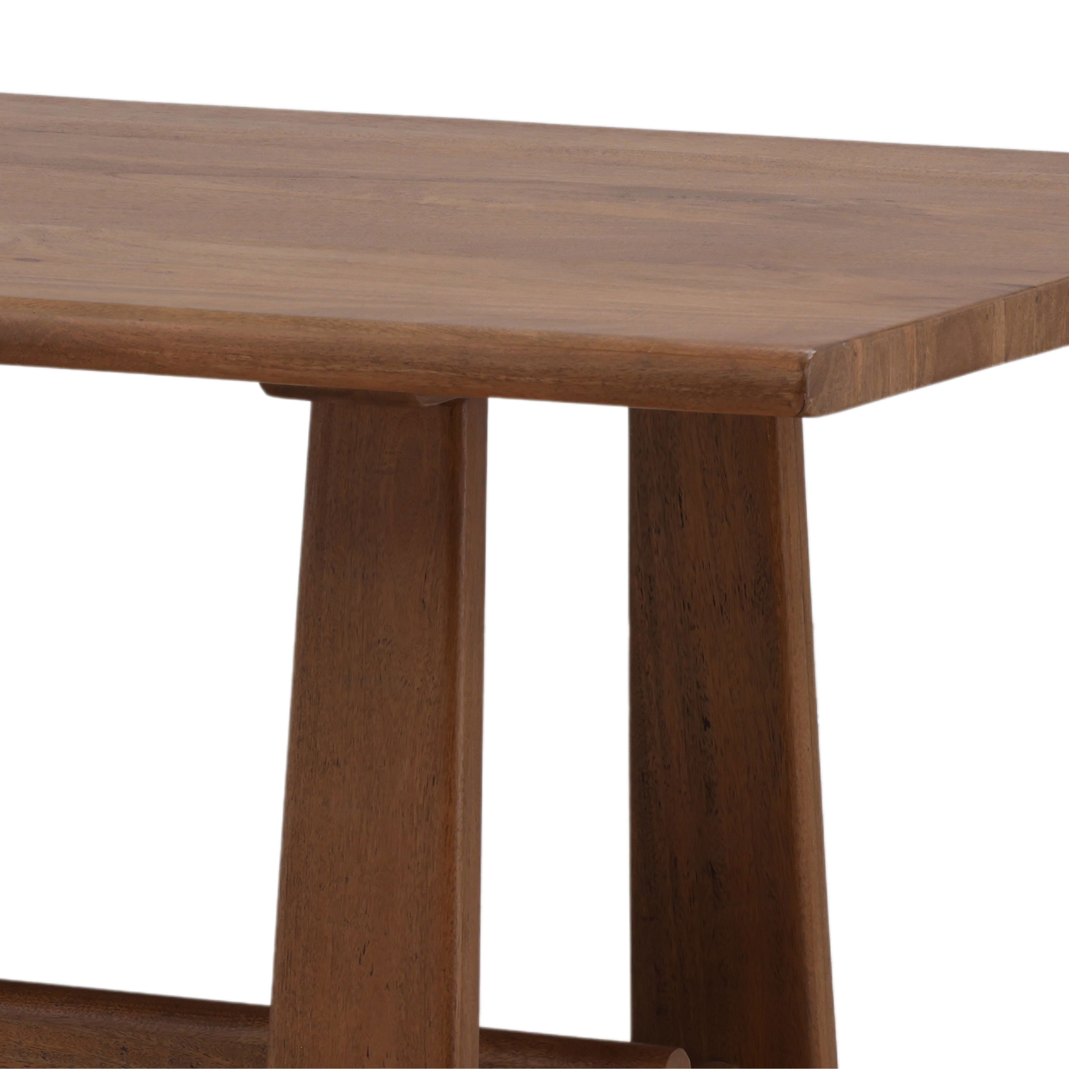 Lachlan Dining Table Natural, by Dovetail, 92" width x 30.5" height x 40" depth View 6