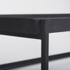 Trey 56'L x 32'W x 17'H Black Metal with Glass Coffee Table, by Mercana, 56" length x 32" width x 17" height thumbnail 9