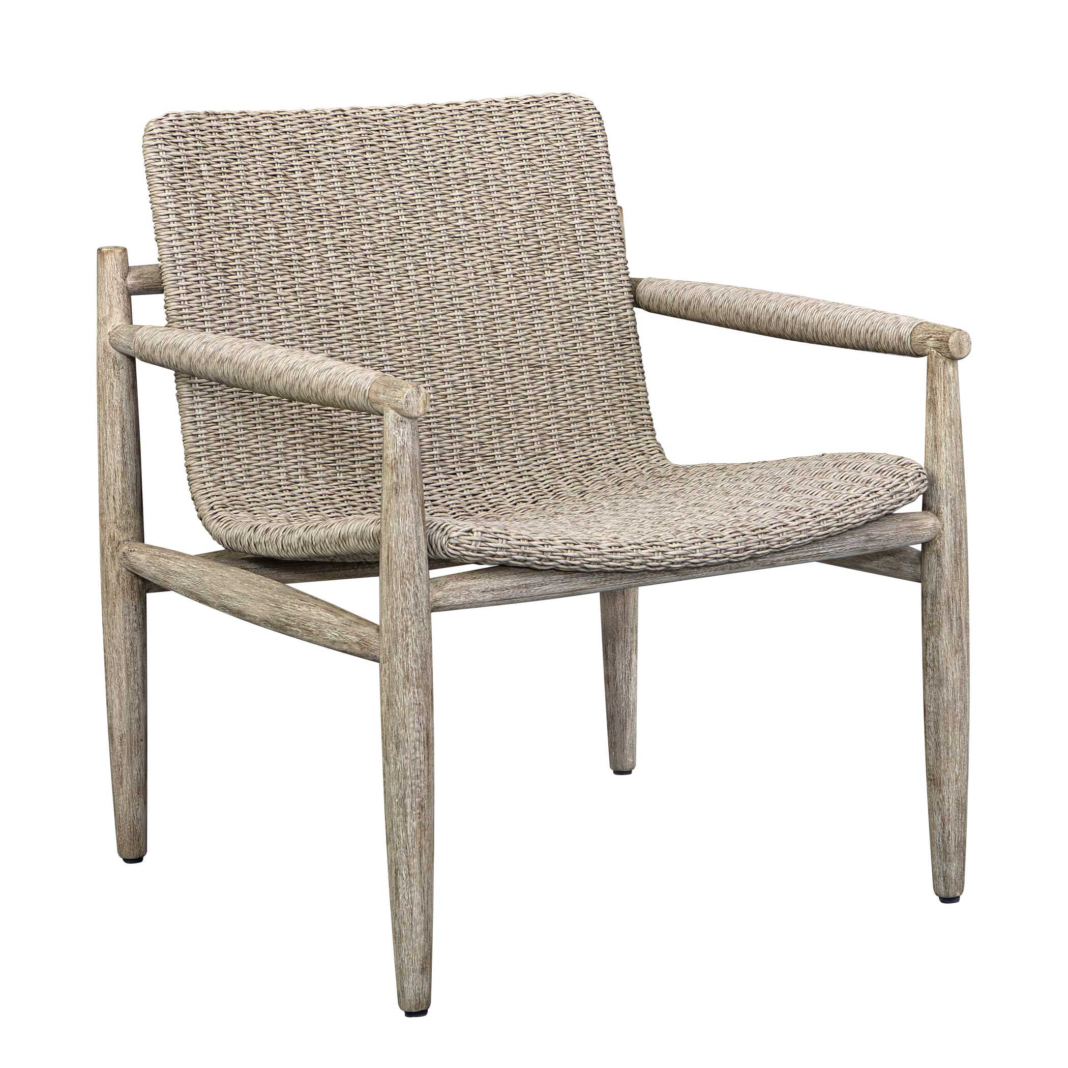 Sumba Wicker Outdoor Lounge Chair, Furniture by Uttermost, 28.3" width x 33.25" height x 29.75" depth View 9