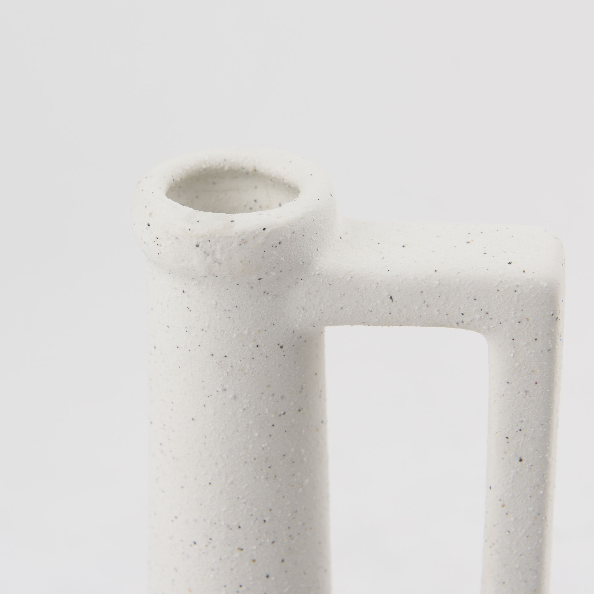 Burton 10.8H Small White Ceramic Jug Vase large image 
