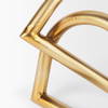 Locke Large Gold Metal Decorative Object, by Mercana, 5.91" length x 5.91" width x 6.1" height thumbnail 6