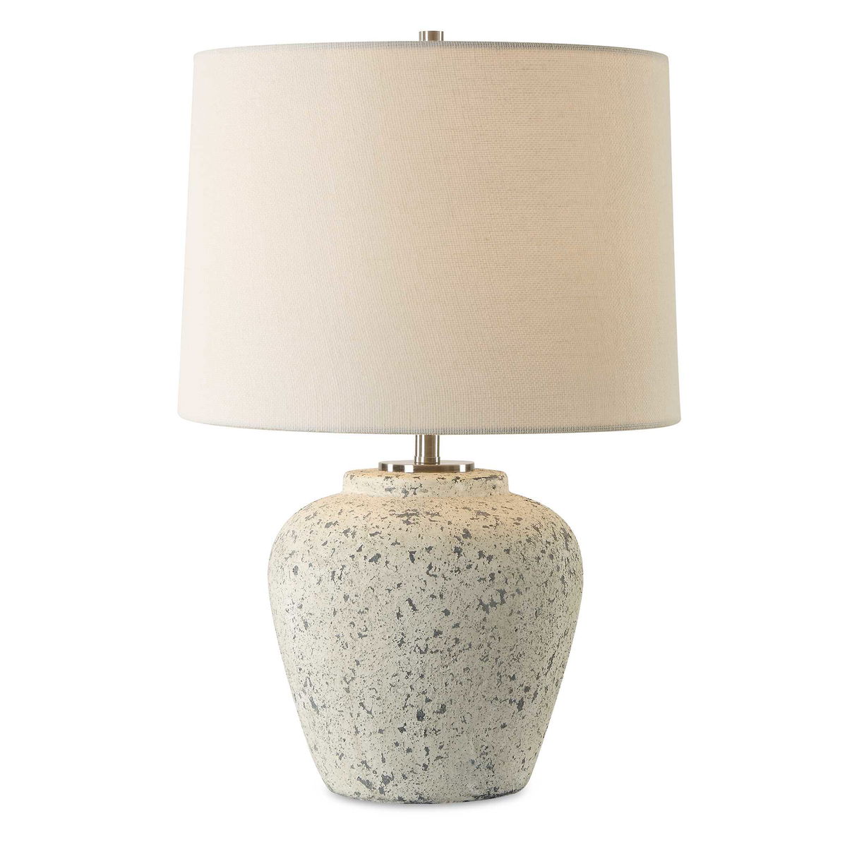 Rupture Aged Ivory Table Lamp, by Uttermost, 13" width x 19" height x 13" depth View 1