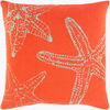Sea Life Accent Pillow, Decorative Pillow by Surya, 18" length x 18" width thumbnail