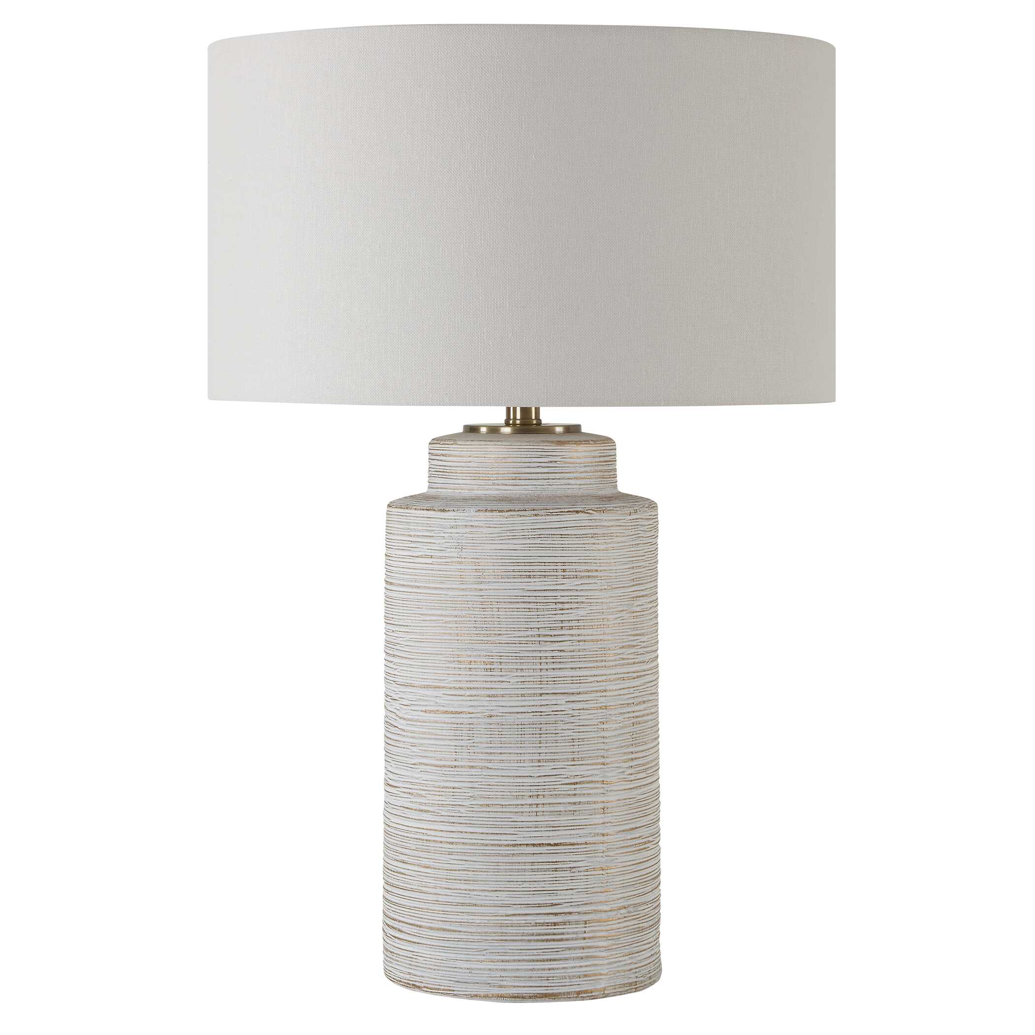 Crimp Ribbed Table Lamp, by Uttermost, 18" width x 26.5" height x 18" depth View 5