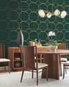 Sun Circles Emerald & Gold Wallpaper 1 Sun Circles Emerald & Gold Wallpaper thumbnail 1