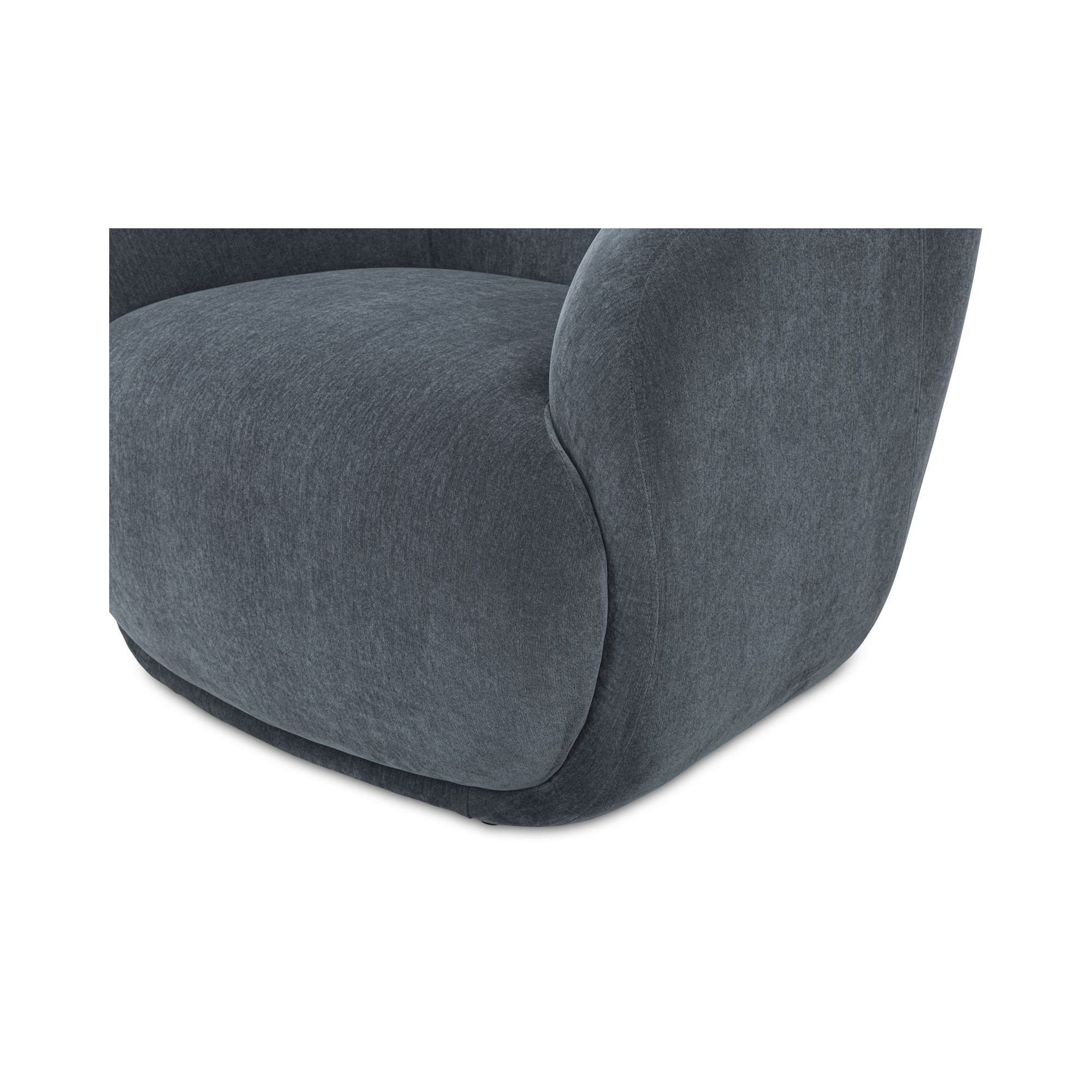 Stevie Lounge Chair Slate Blue, Accent Chair by Moe's Home, 35" width x 32.3" height x 34.25" depth View 6