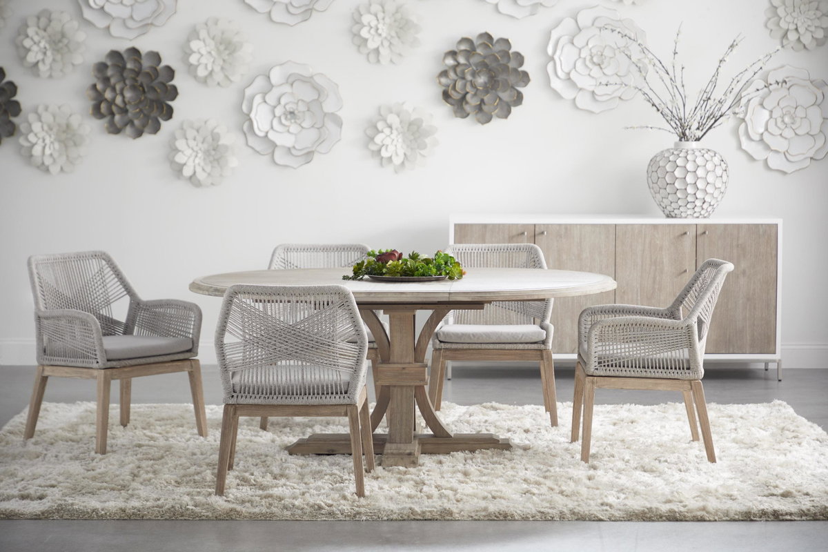 Devon 54' Round Extension Dining Table, by Essentials for Living, 54" width x 30" height x 54" depth View 15