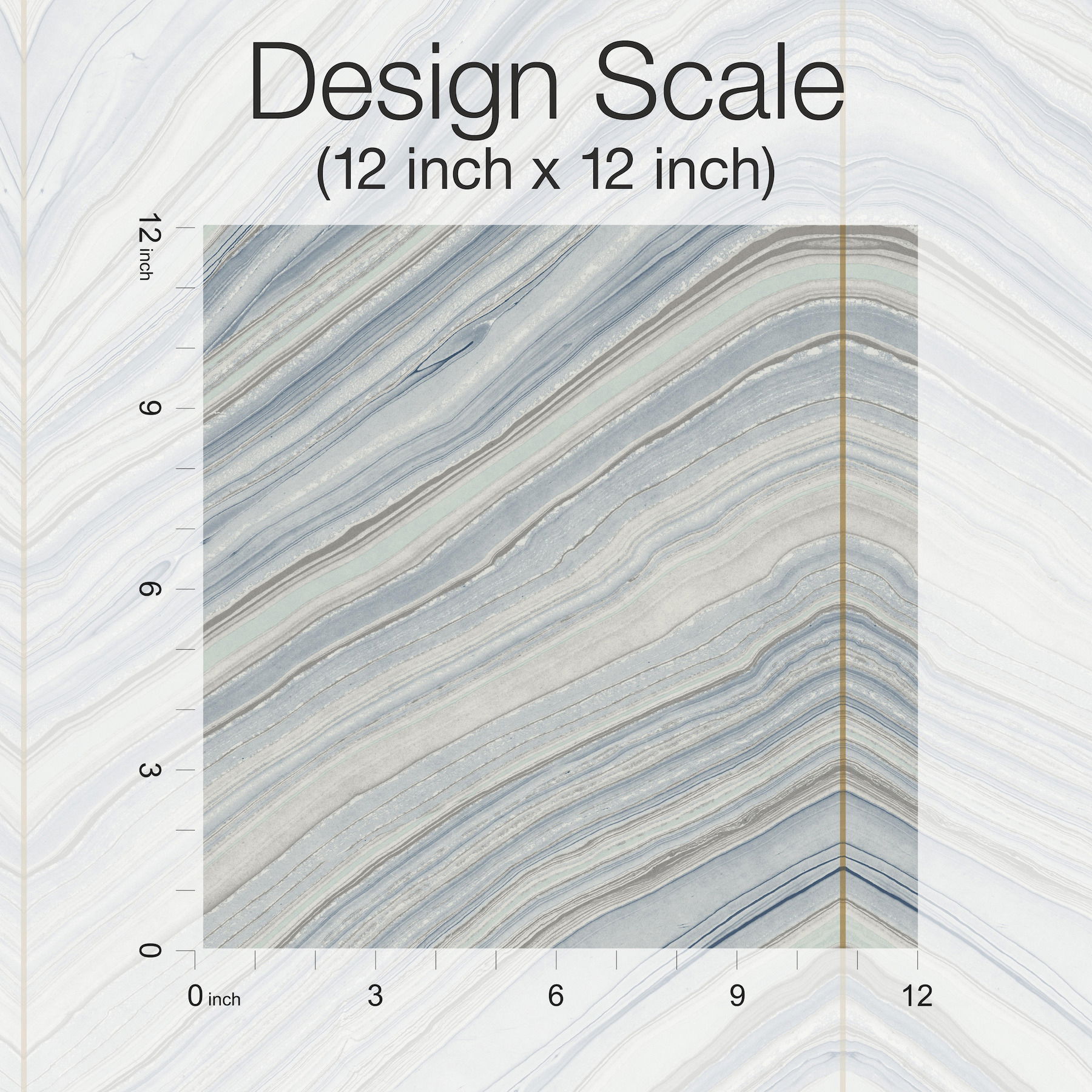 Onyx Strata Mist Blue Peel & Stick Wallpaper large image 