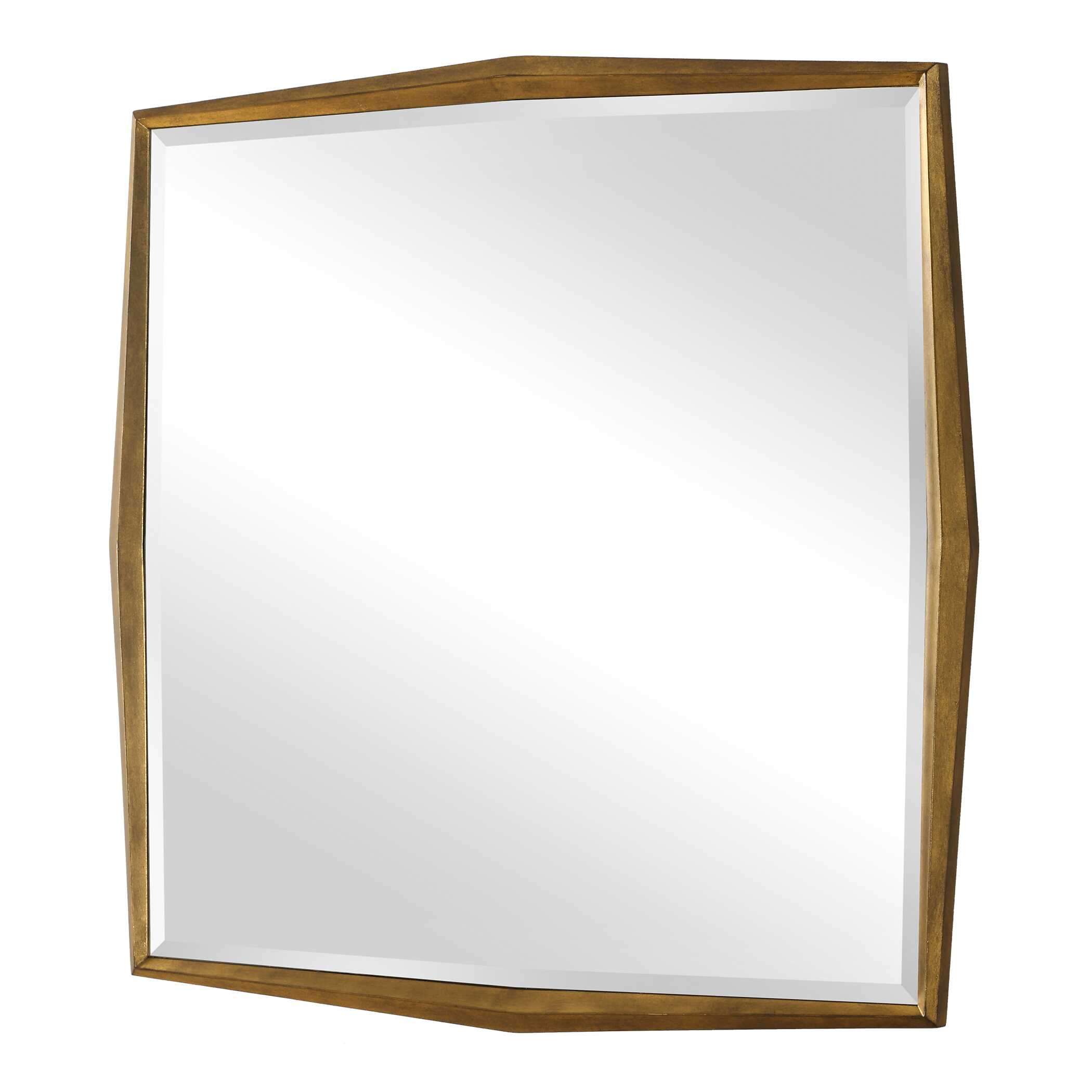 On Point Square Gold Mirror, by Uttermost, 40" width x 40" height x 1.25" depth View 5