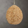 Kauri 1 Light Wooden Bead Pendant, Ceiling Light by Uttermost, 18" width x 20" height x 18" diameter x 18" depth thumbnail 2