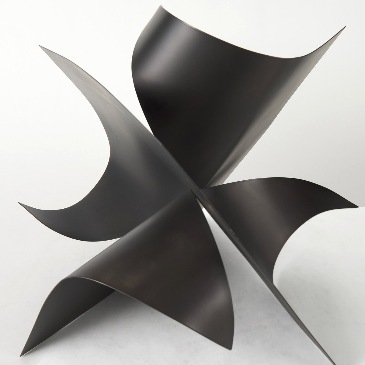 Francesca  Black Metal Sculptural Decorative Object, by Mercana, 18.11" length x 18.11" width x 18.11" height View 7