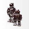 Aldrin 4L x 4W Bronze Electroplated Astronaut, Decorative Object by Mercana, 3.94" length x 3.54" width x 10.04" height thumbnail 6