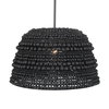 Persephone Black Bead 1 Light Pendant, Mini Light Pendant by Uttermost, 20.75" width x 13" height x 20.75" diameter x 20.25" depth thumbnail 4