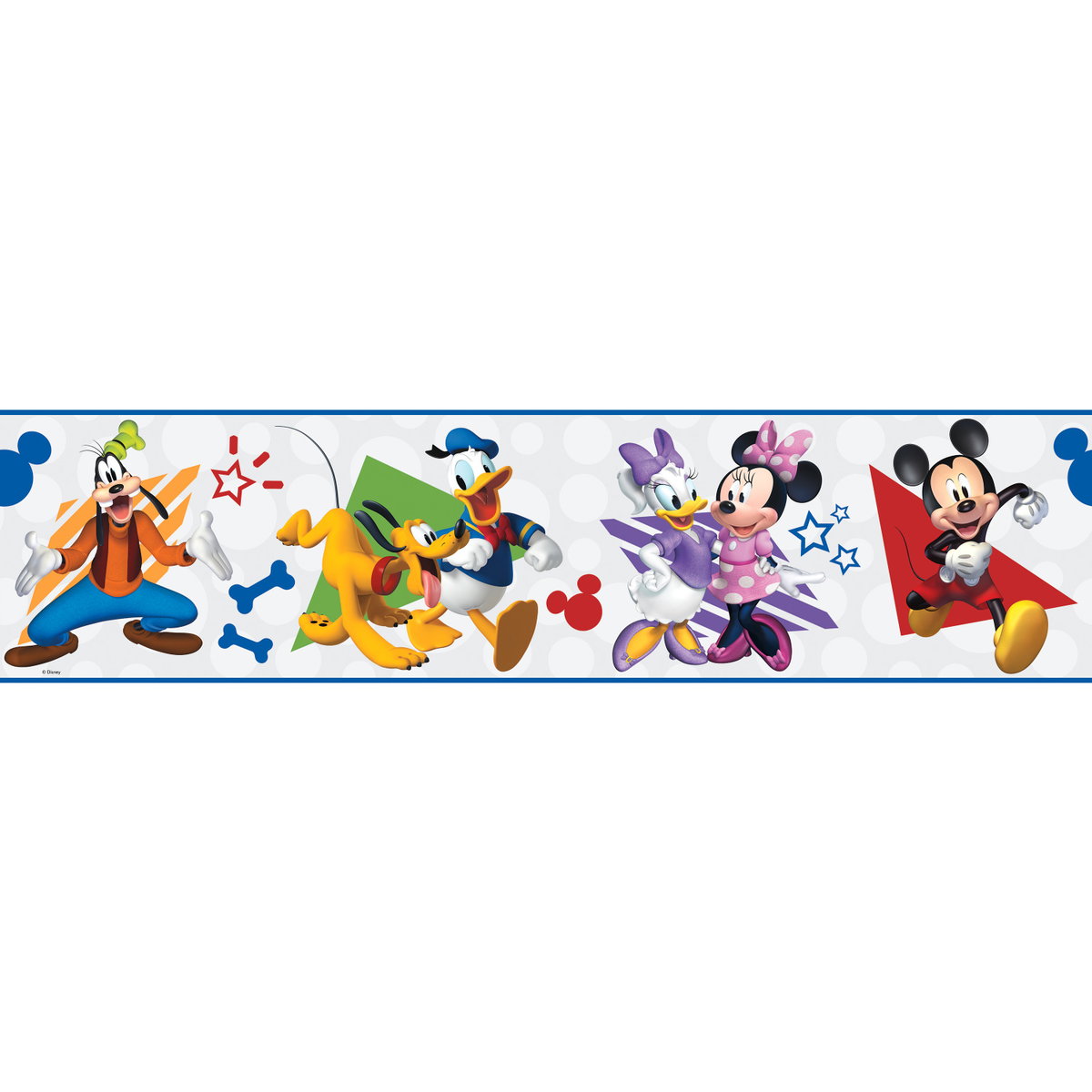 Disney Mickey & Friends Peel & Stick Border, Wallpaper by York Wall, 15' length x 5" width x 0.02" depth