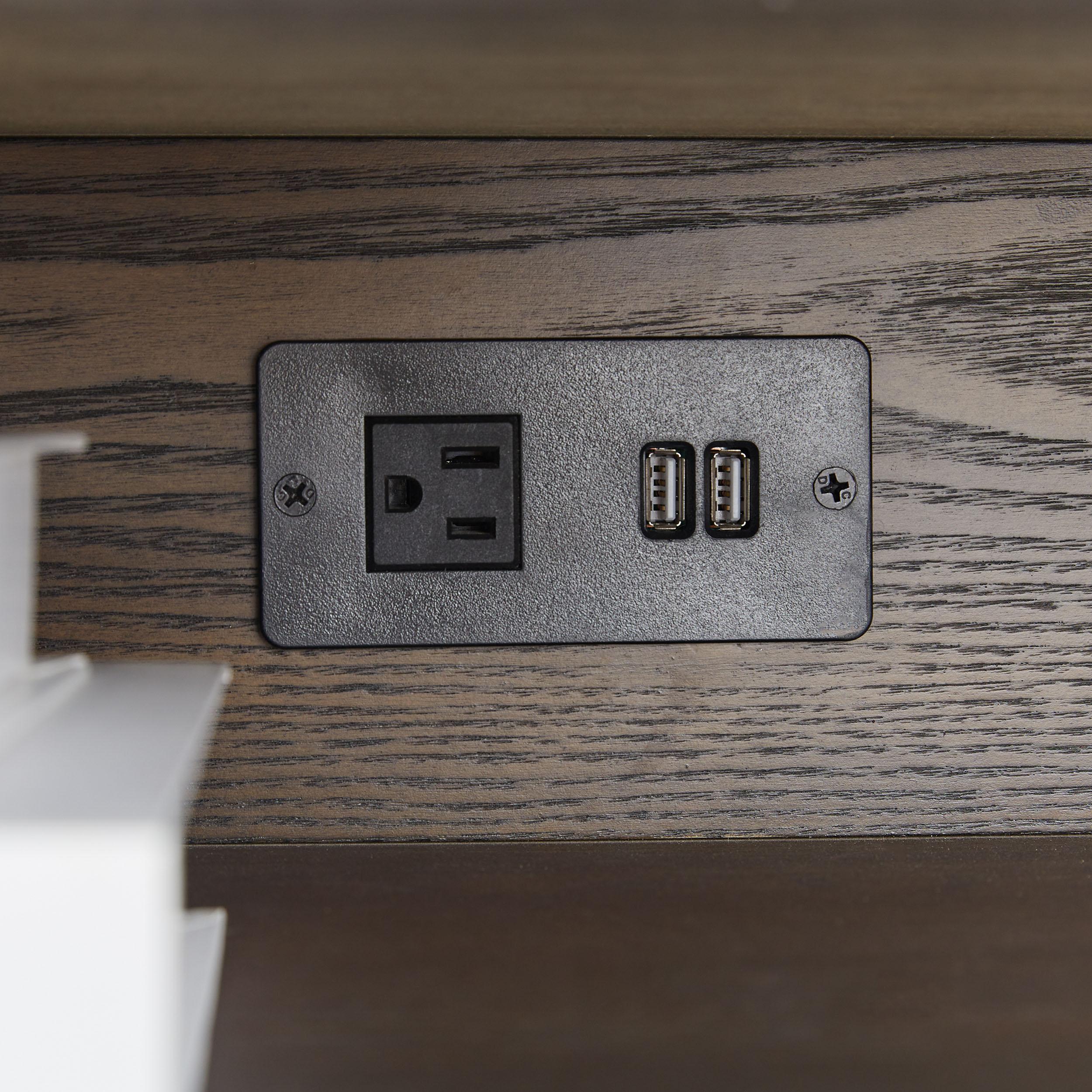 Cambria 2-Drawer Nightstand, by Essentials for Living, 29" width x 26.75" height x 18" depth View 9