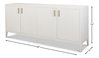 Blanco 4 Door Buffet  Cortina White, by Sarreid, 1'6" length x 6'8" width x 2'10" height thumbnail 9