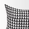 Jolie Cream with Black Print Linen Lumbar Decorative Pillow Cover thumbnail 5
