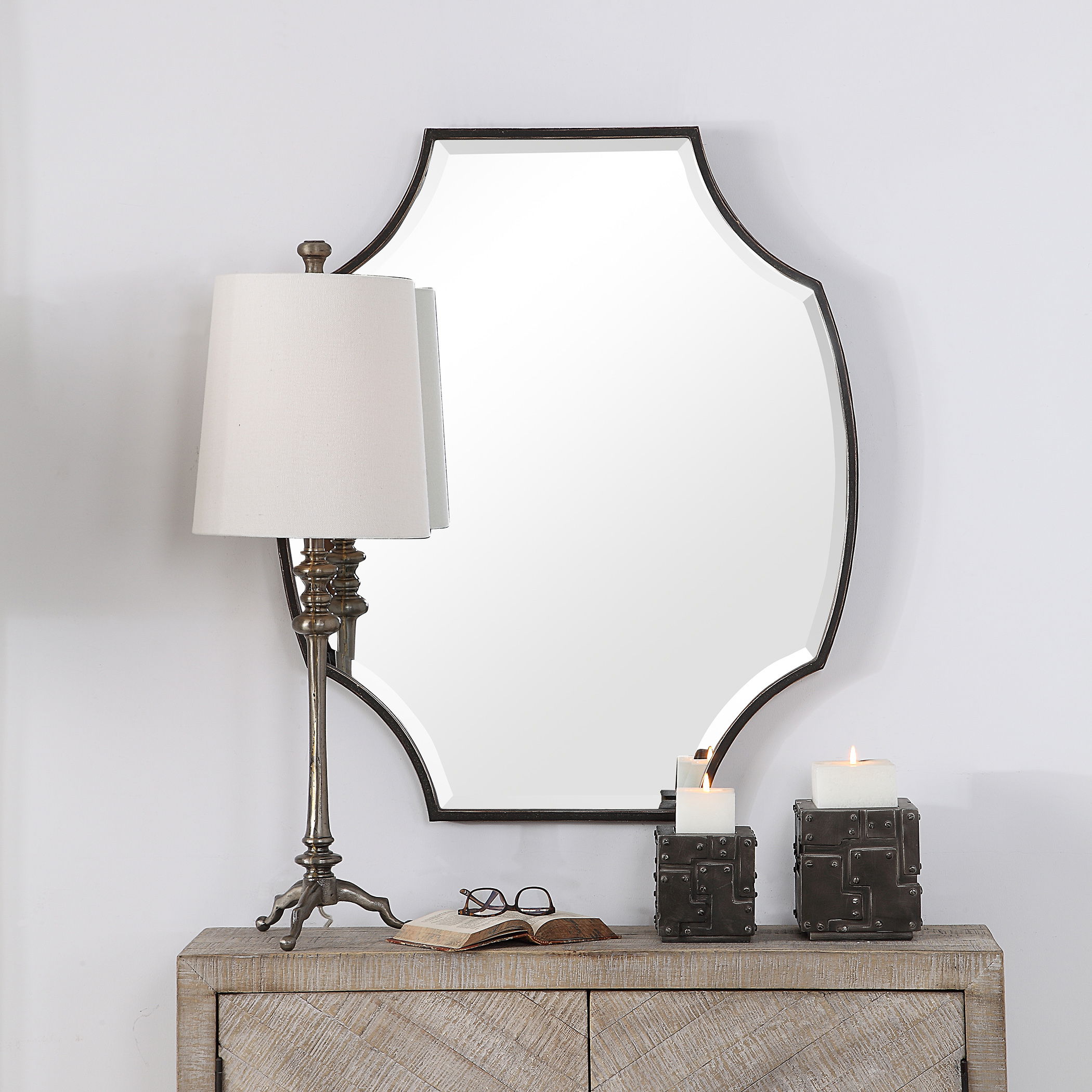 Ulalia Scalloped Mirror large image 