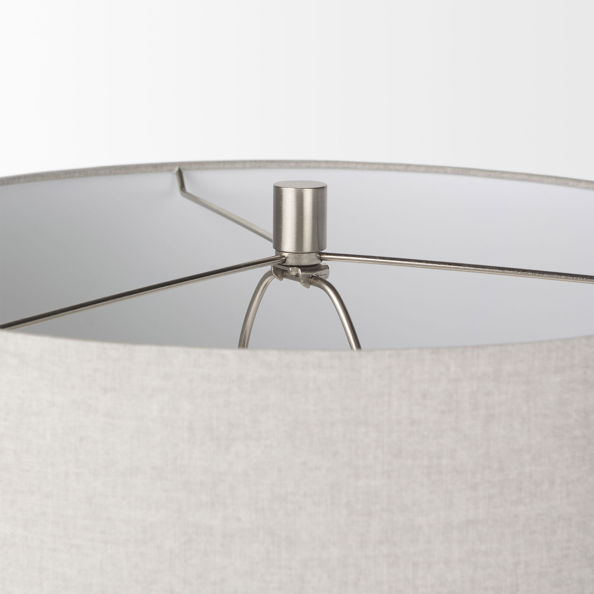 Piven White with Antiqued Wash Textured Ceramic Table Lamp, by Mercana, 18" length x 18" width x 29.5" height View 6