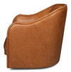 Braxton Leather Swivel Chair, Brown thumbnail 8