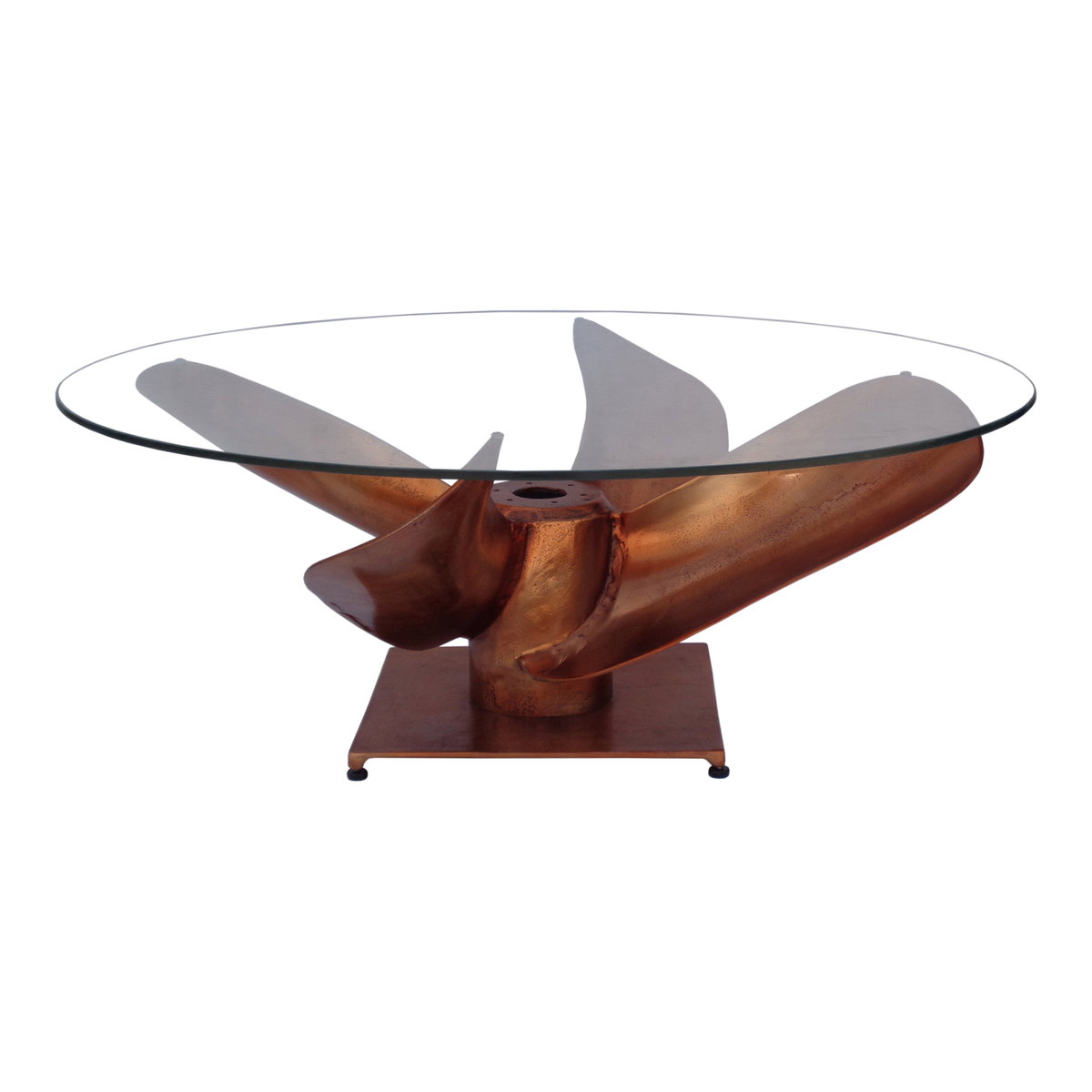Archimedes Coffee Table Copper, by Moe's Home, 35.5" width x 14" height x 35.5" depth View 1