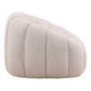 Rume Swivel Chair Cream, Accent Chair by Dovetail, 42.13" width x 30.71" height x 38.98" depth thumbnail 3