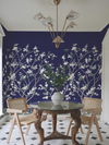 Lingering Garden Navy Wall Mural thumbnail 1