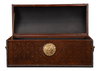Baron's Leather Box  Oxblood, by Sarreid, 8" length x 1'8" width x 9" height thumbnail 6