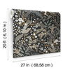 Peacock Garden Black Peel & Stick Wallpaper thumbnail 6