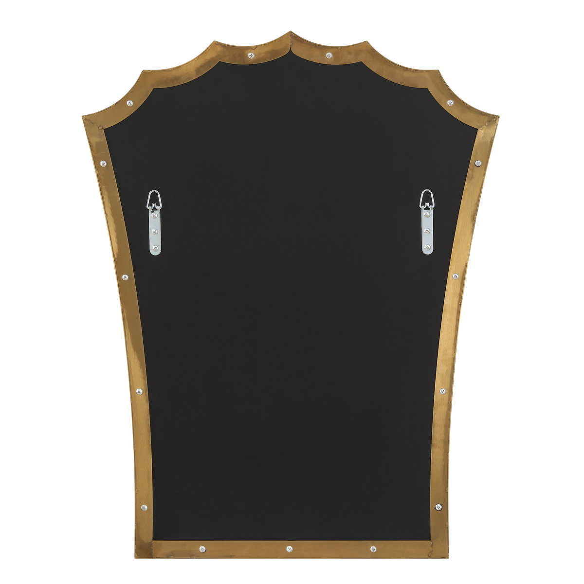Monarch Scalloped Arched Vanity Mirror, by Uttermost, 2' width x 2'6.5" height x 1" depth View 8