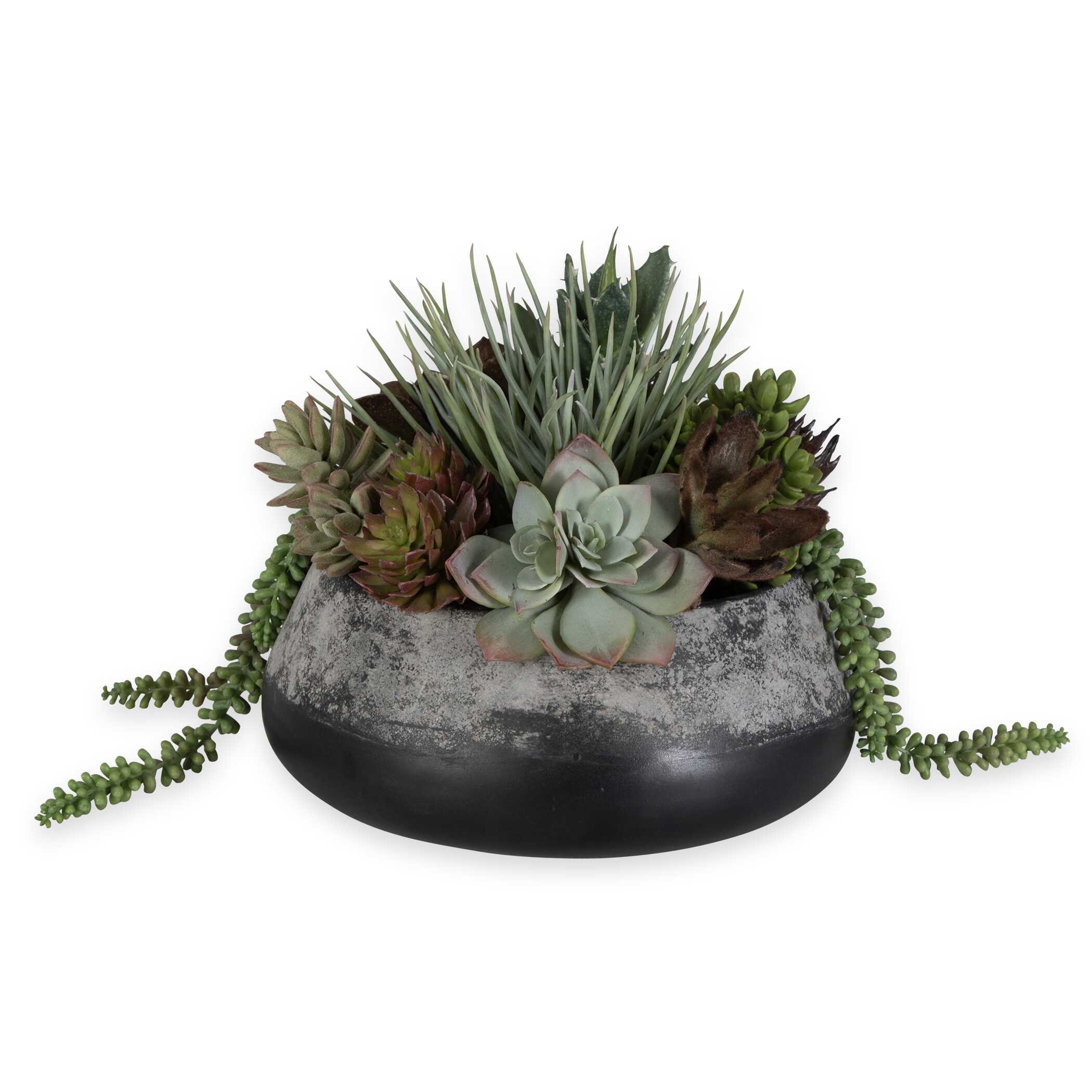 Yuma Succulent Centerpiece, Decorative by Uttermost, 15" width x 13" height x 14" depth View 1