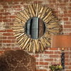 Hemani Antique Gold Mirror, by Uttermost, 3'6.75" width x 3'6.75" height x 2.75" depth thumbnail 4