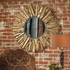 Hemani Antique Gold Mirror, by Uttermost, 42.75" width x 42.75" height x 2.75" depth thumbnail 4