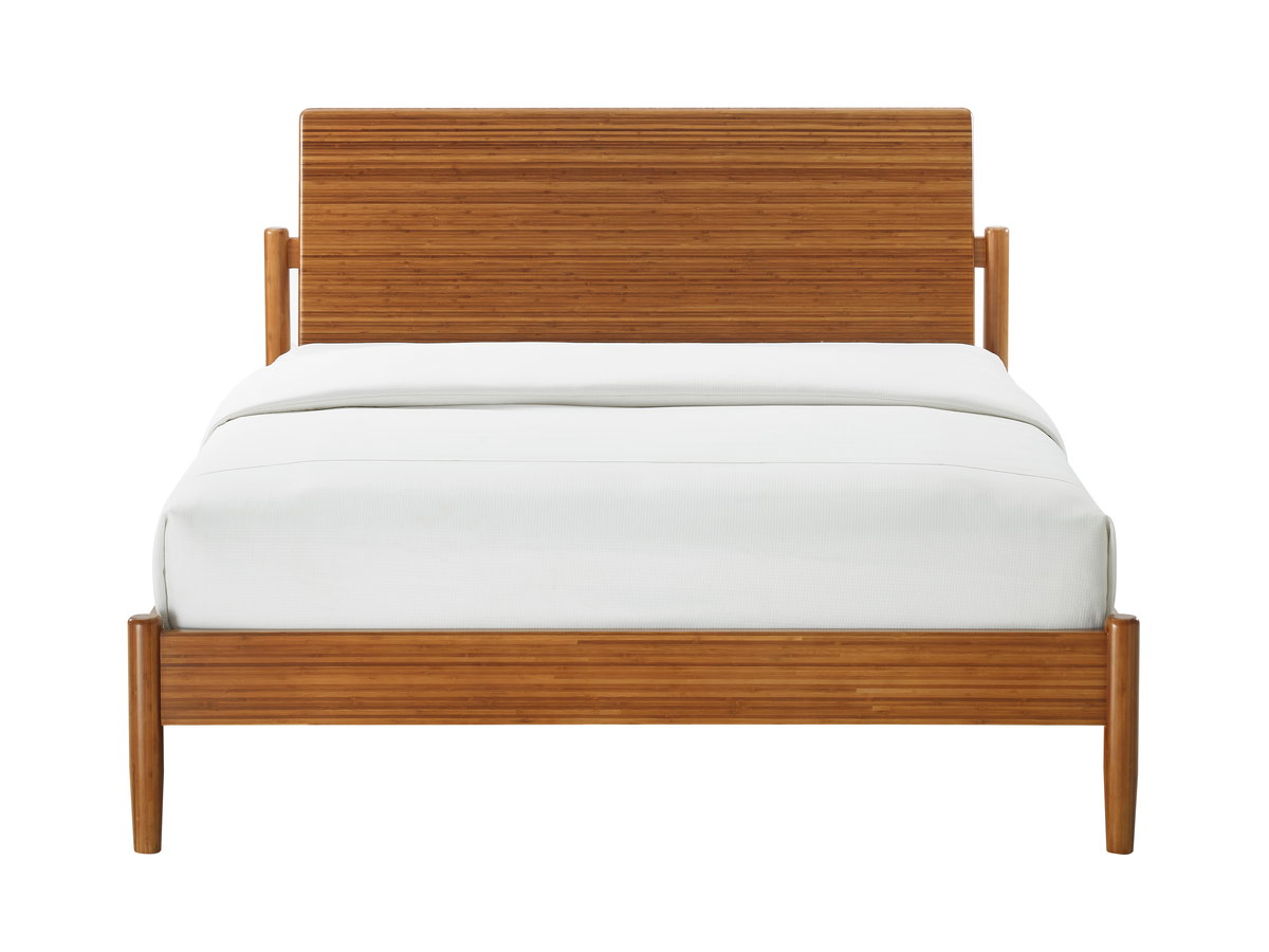 Monterey Queen Platform Bed, Amber, by Greenington, 88.5" length x 63.75" width x 40" height View 1