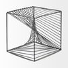 Rochon 8L x 8W Gray Metal Decorative Cube, Decorative Object by Mercana, 8.07" length x 8.07" width x 8.07" height thumbnail 4