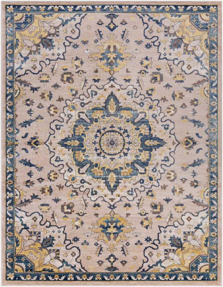 Athens Machine Woven Rug, by Surya, 1'3.75" length x 1'3.75" width