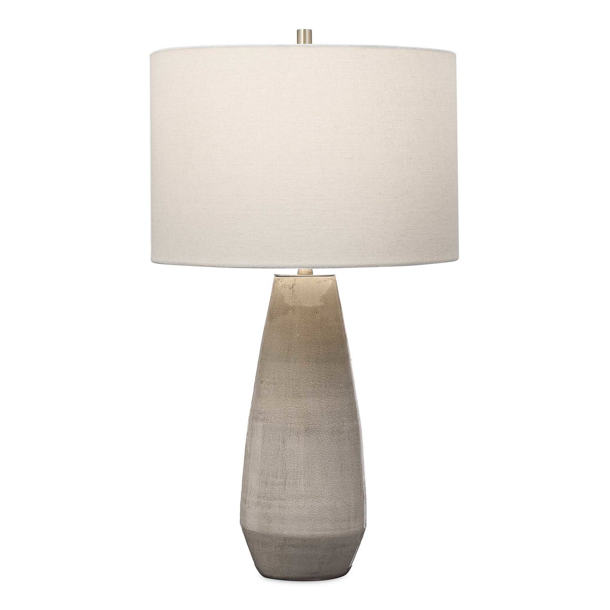 Volterra Taupe-Gray Table Lamp, by Uttermost, 15" width x 27.5" height x 15" depth View 1