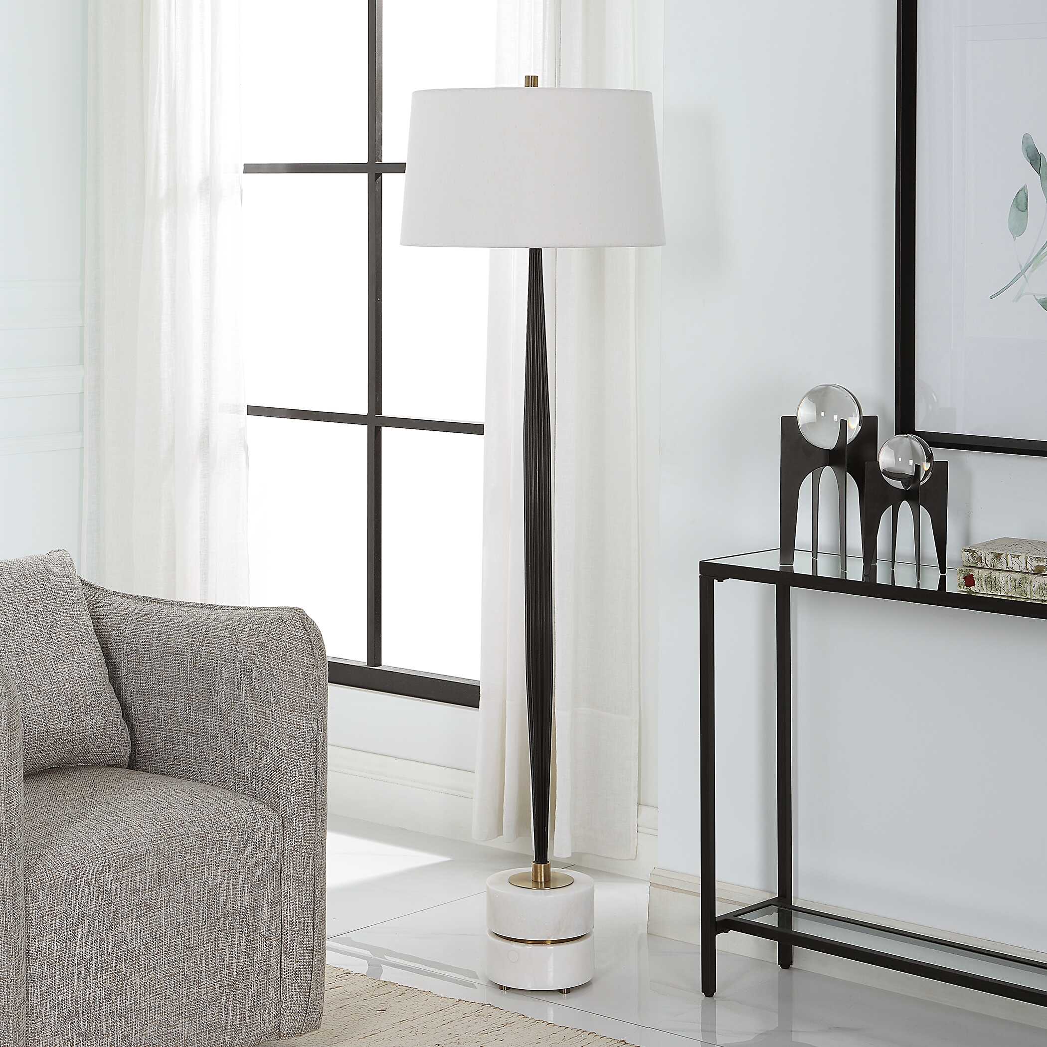 Miraz Iron Floor Lamp large image 