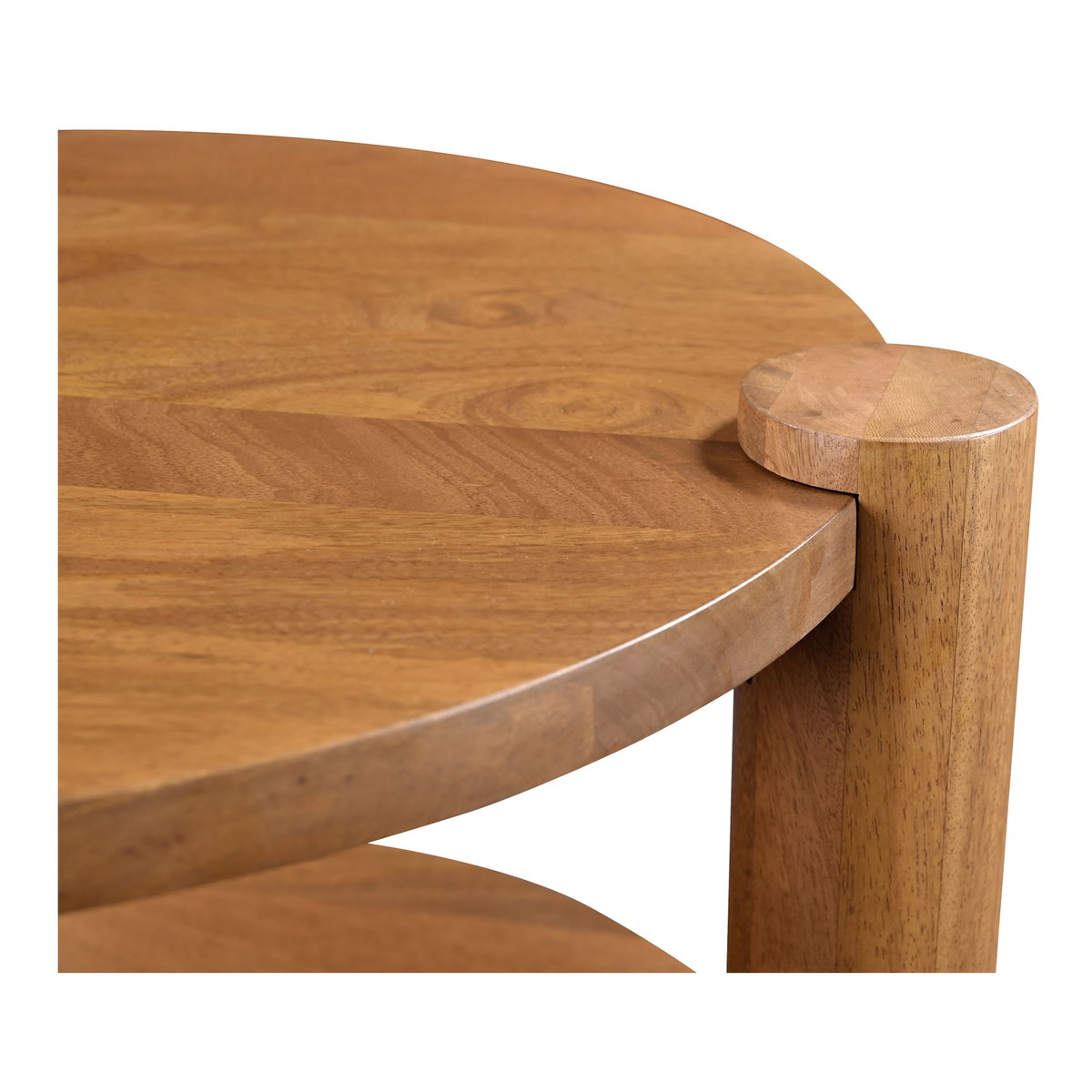 Olsen Accent Table Vintage Brown, Side & End Table by Moe's Home, 21" width x 21" height x 22.5" depth View 3