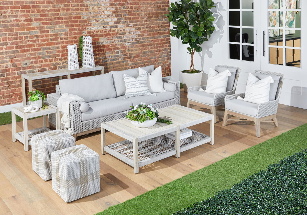 Tapestry Outdoor Club Chair, Accent Chair by Essentials for Living, 29" width x 33" height x 34" depth View 18
