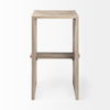 Aida 30' Seat Height Light Gray Wood Bar Stool thumbnail 4