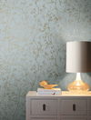 Luminous Branches Blue & Gold Wallpaper thumbnail 2