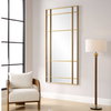 Spurgeon Gold Window Mirror, by Uttermost, 3'3.37" width x 6'7.75" height x 1.87" depth thumbnail 4
