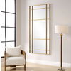 Spurgeon Gold Window Mirror, by Uttermost, 39.37" width x 79.75" height x 1.87" depth thumbnail 4