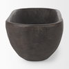 Athena Extra Large Oblong Black-Brown Reclaimed Wood Bowl, Decorative Bowl by Mercana, 26" length x 10" width x 7" height thumbnail 7