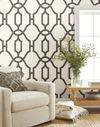 Magnolia Home Woven Trellis Grey Peel & Stick Wallpaper thumbnail 1