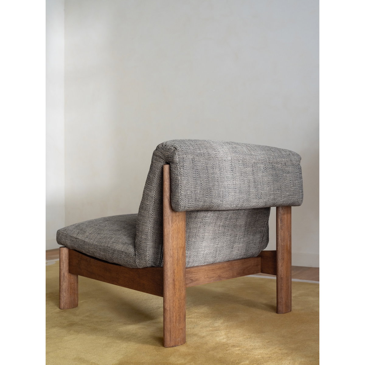 Pierce Accent Chair Flecked Black, by Moe's Home, 29" width x 29" height x 35.8" depth View 9