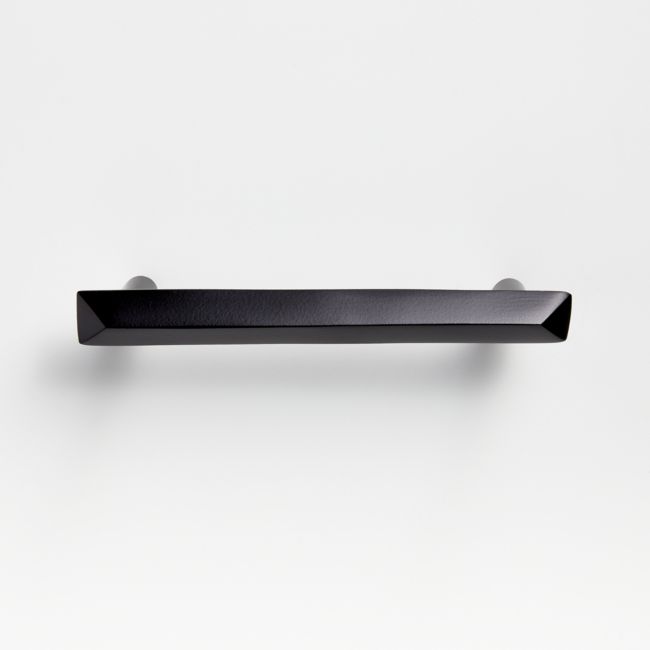 Online Designer Bedroom Triangle Matte Black 4" Bar Pull